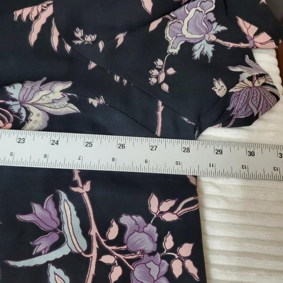 Studio C Classic Collection Button Up Top Womens 26/28 Floral Short Sleeve Flowy - Picture 8 of 9